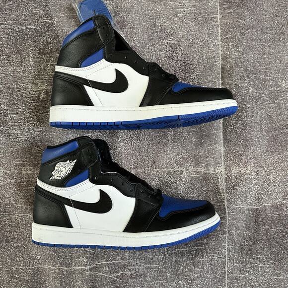 DS Men\'s Nike Air Jordan 1 Retro High Royal Blue Black Toe Sz 9.5 (555088-041)